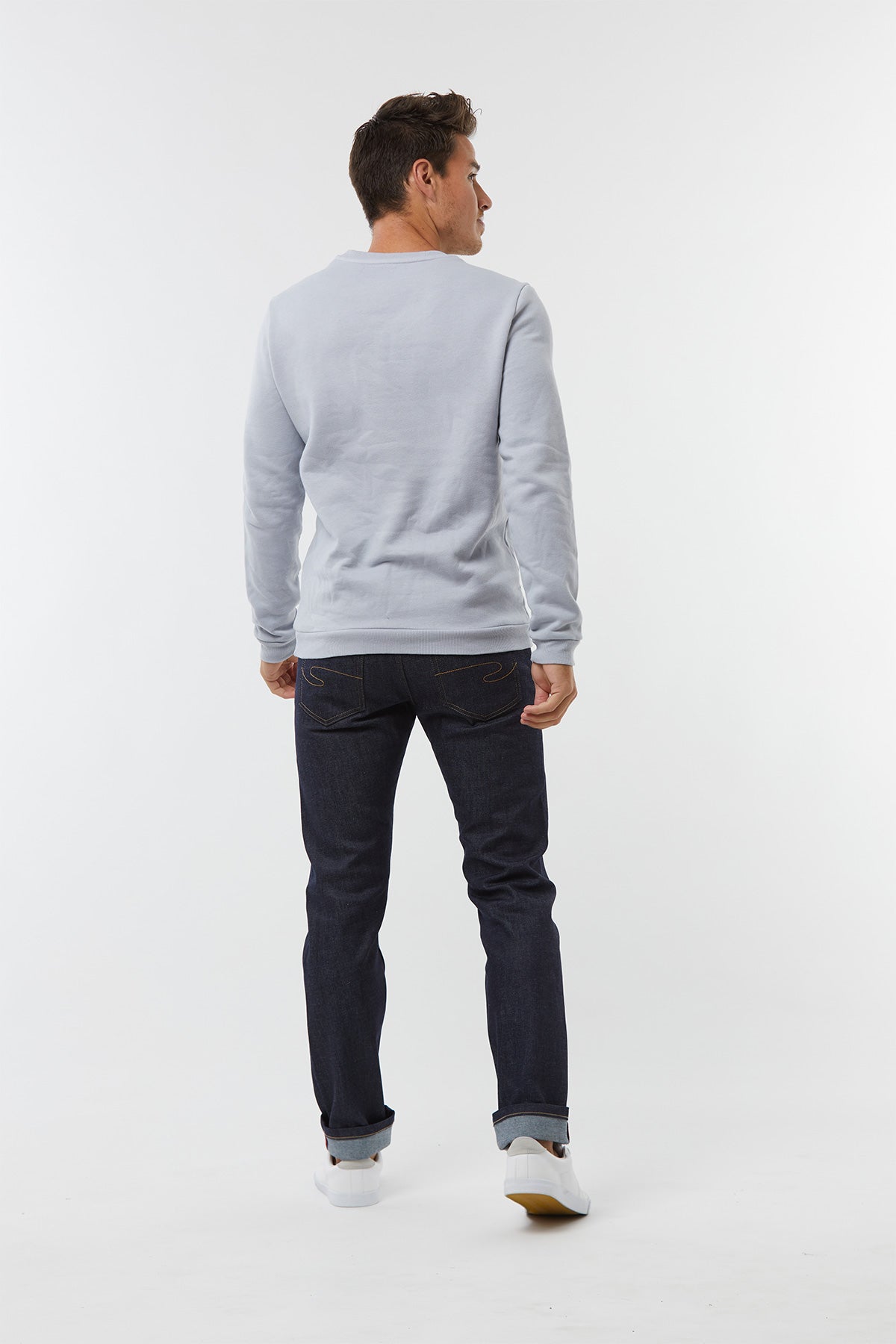 Sweatshirt mixte EVA Gris chine