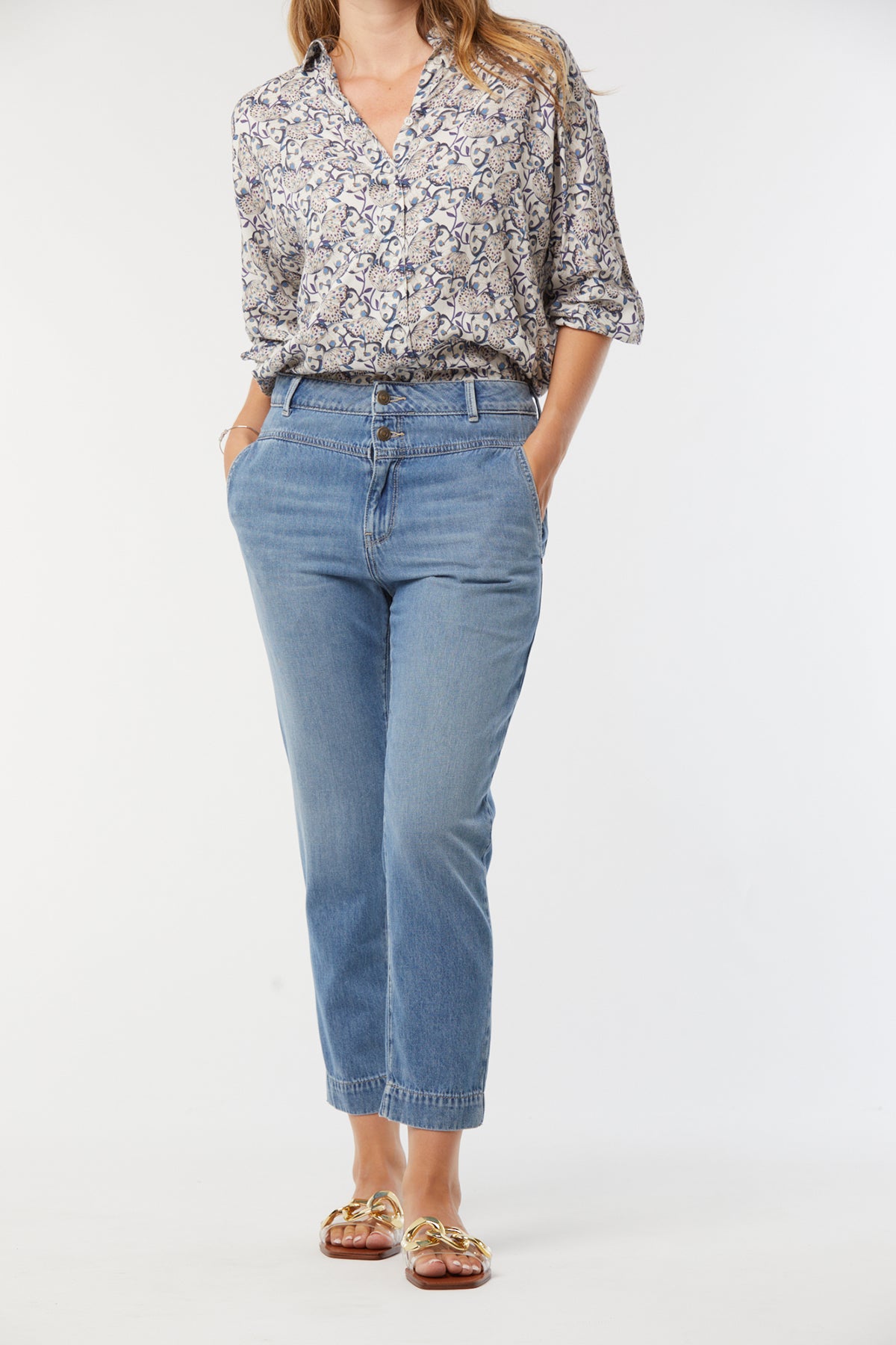 Jeans JENUS Light blue brushed