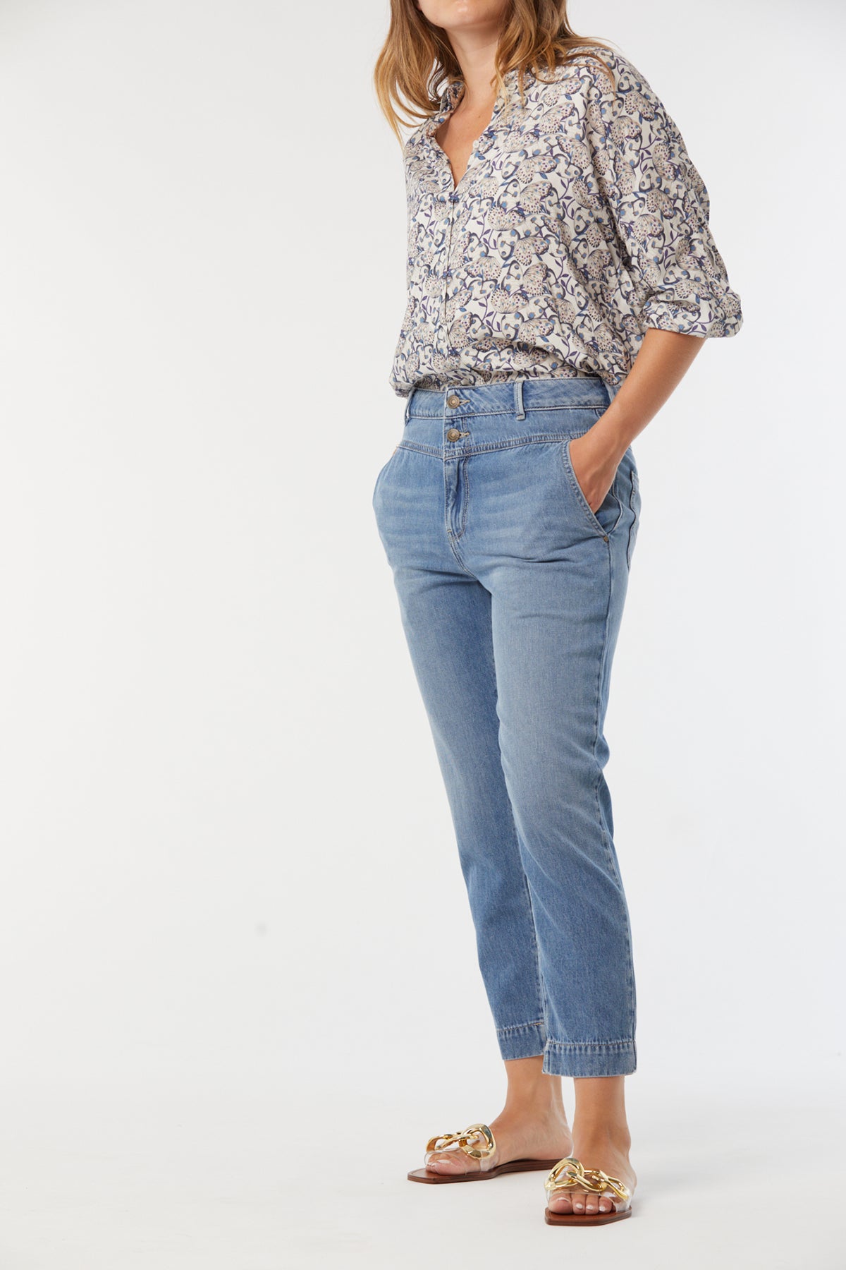Jeans JENUS Light blue brushed