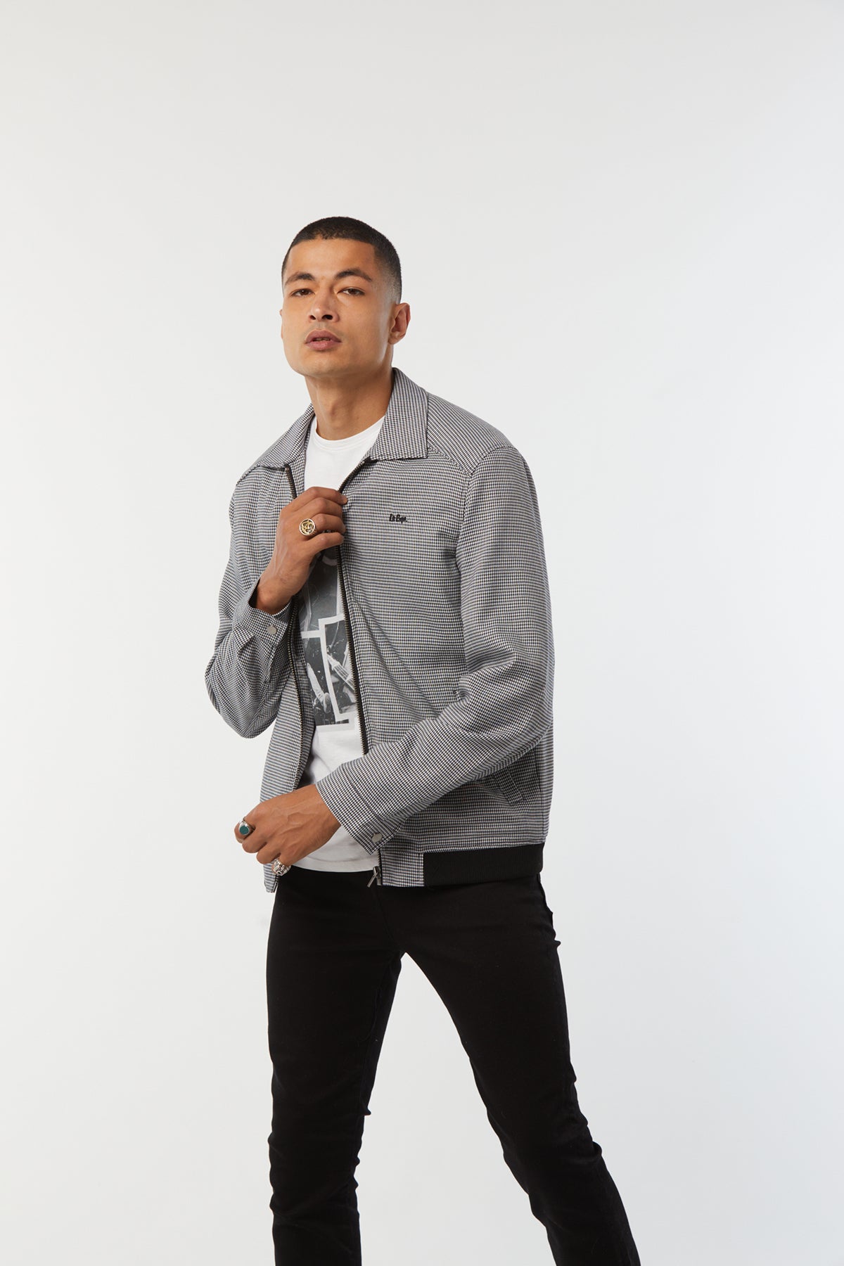 Veste FRUTO Blanc et noir