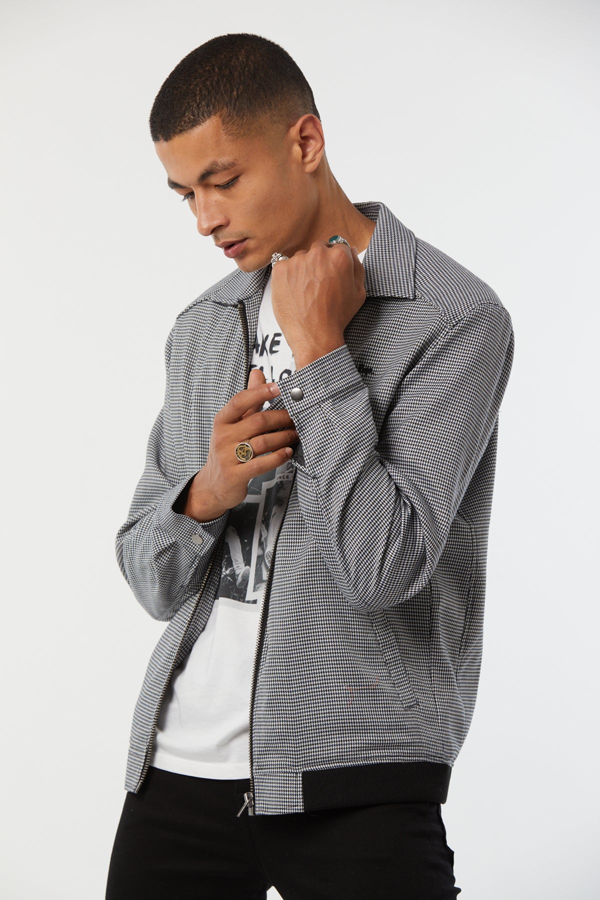 Veste FRUTO Blanc et noir
