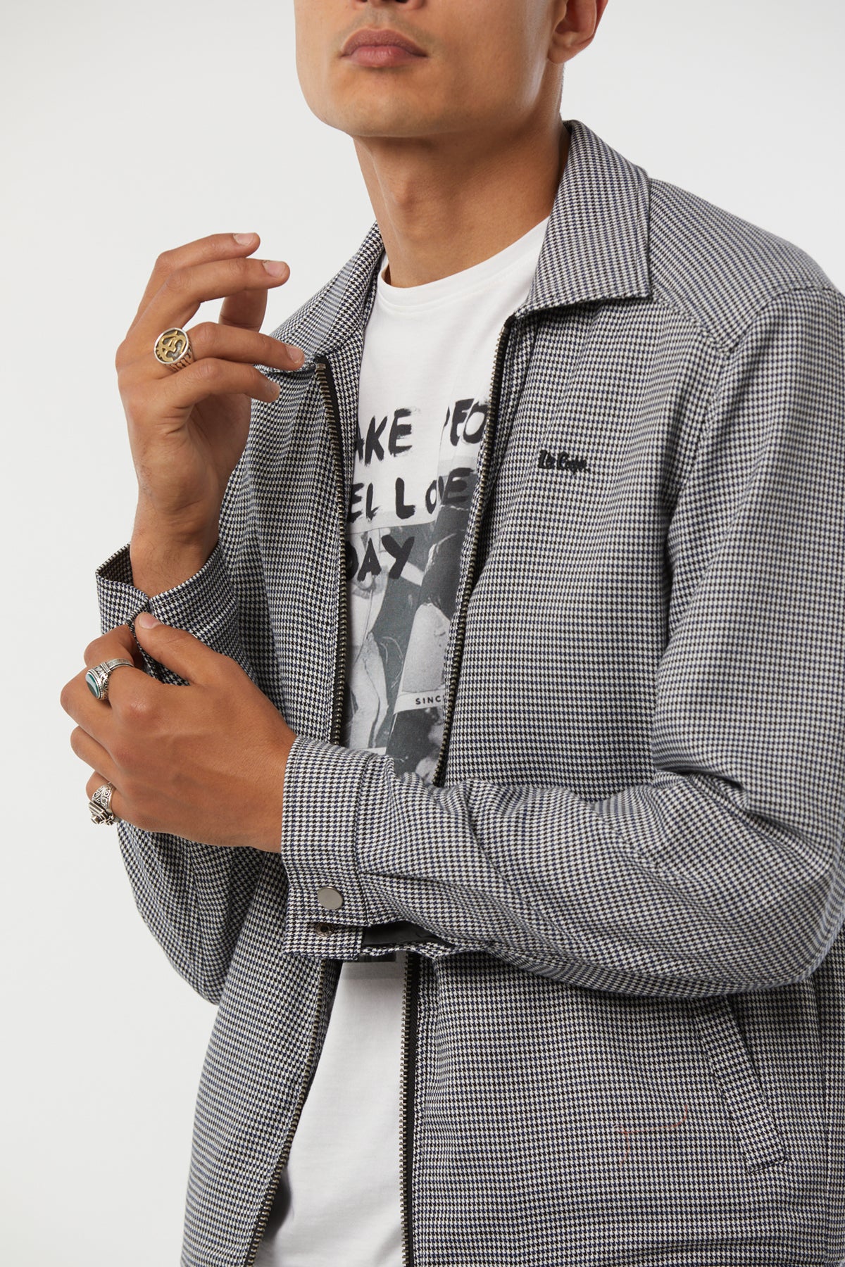 Veste FRUTO Blanc et noir