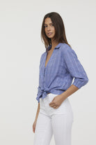Chemise DATINA Bleu marant