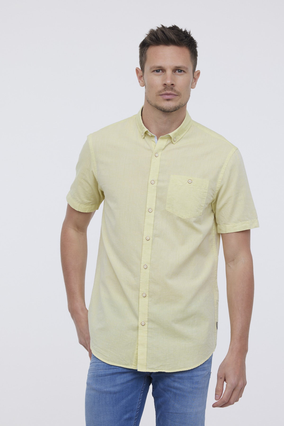 Chemise DOLANO Jaune fluo