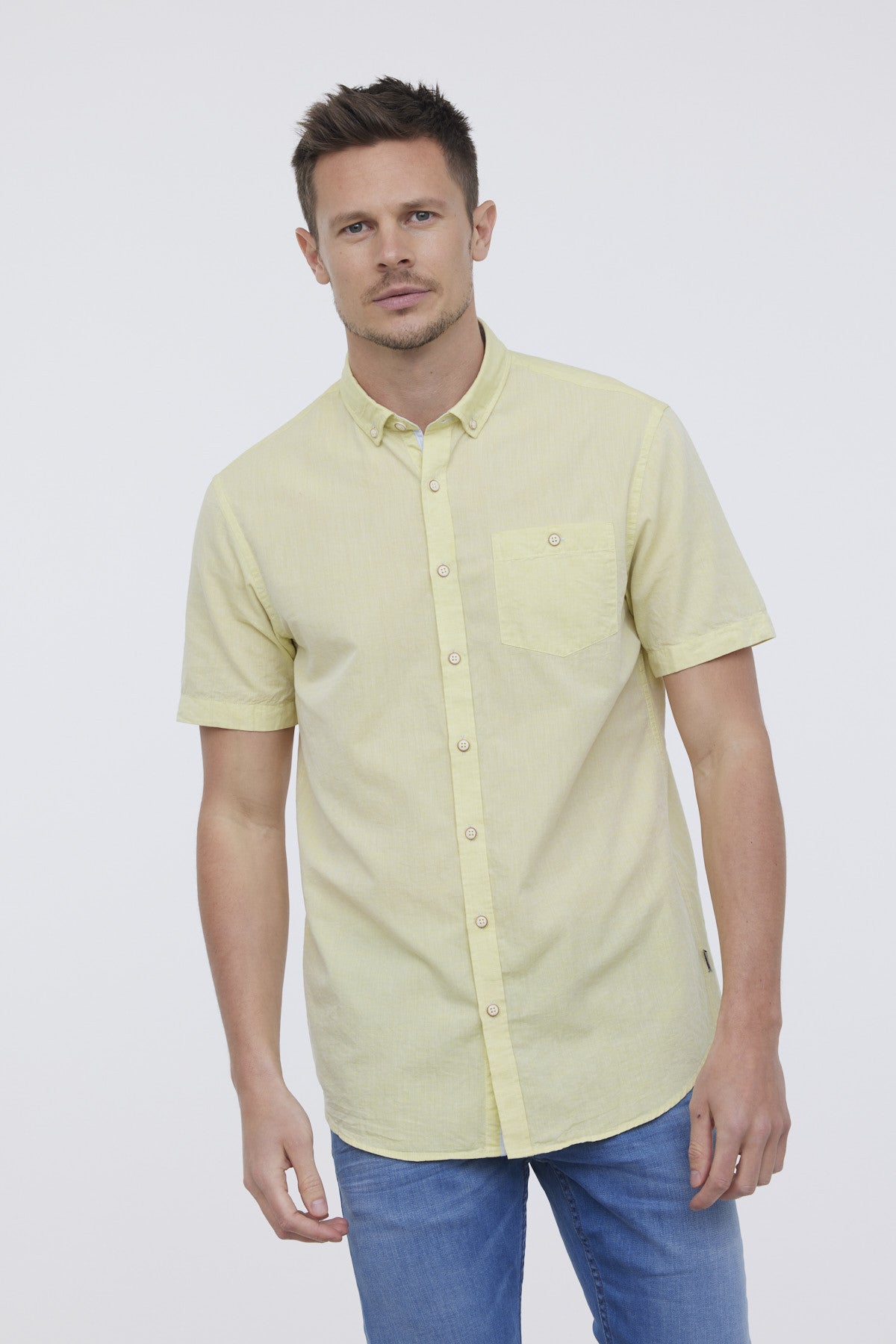 Chemise DOLANO Jaune fluo