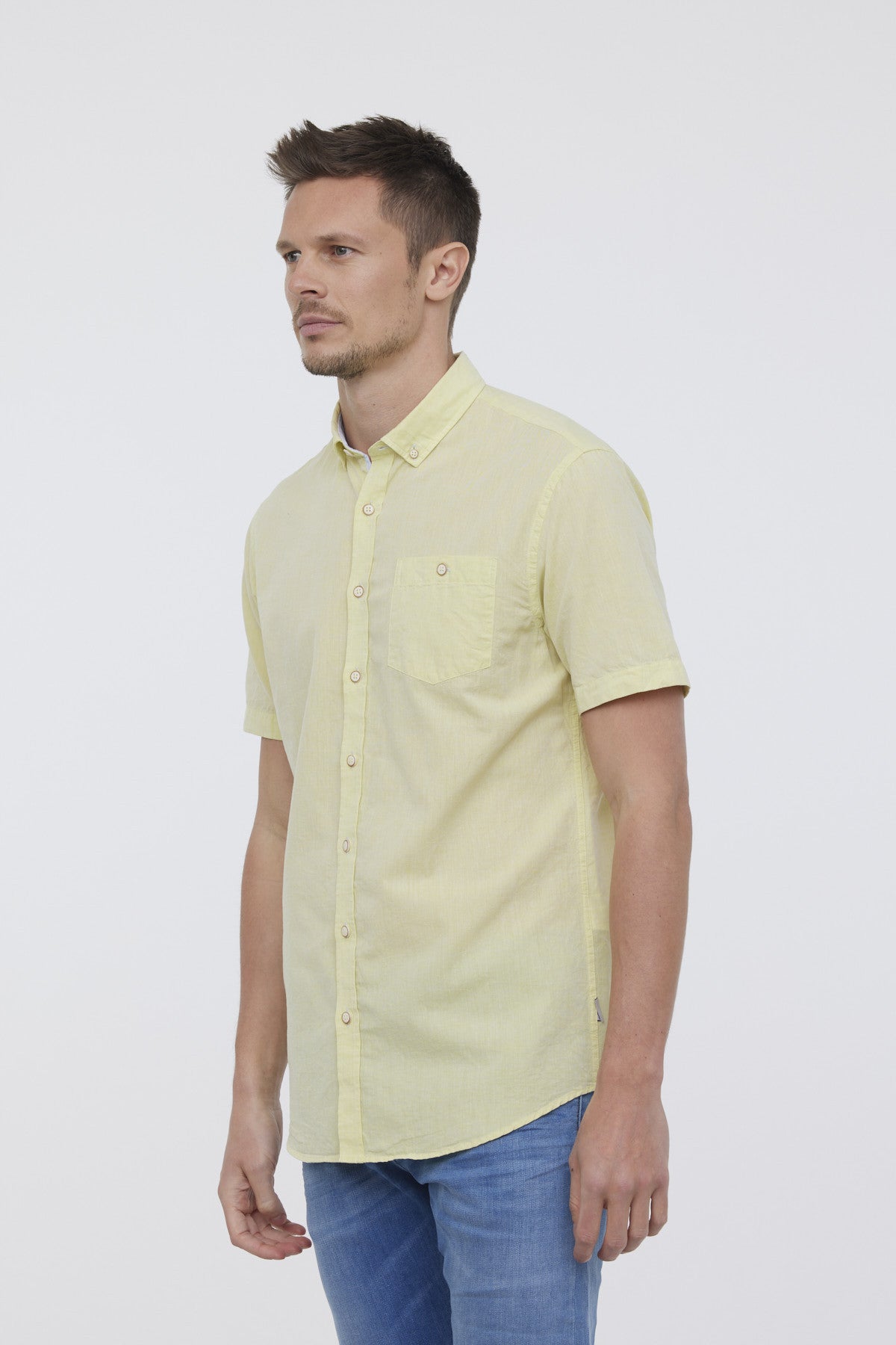 Chemise DOLANO Jaune fluo
