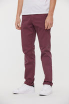 Pantalon chino GALANT Lie De Vin L34