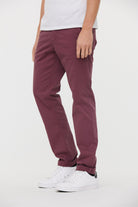 Pantalon chino GALANT Lie De Vin L34