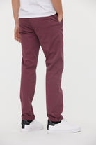 Pantalon chino GALANT Lie De Vin L34
