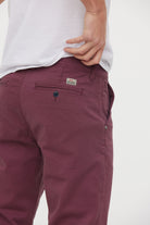 Pantalon chino GALANT Lie De Vin L34