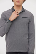Polo BUTEA Noir/Gris Souris