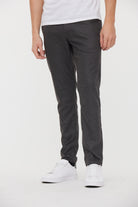 Pantalon chino NEILS Anthracite / Bordeaux L32