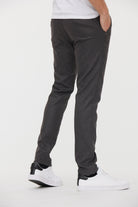 Pantalon chino NEILS Anthracite / Bordeaux L32
