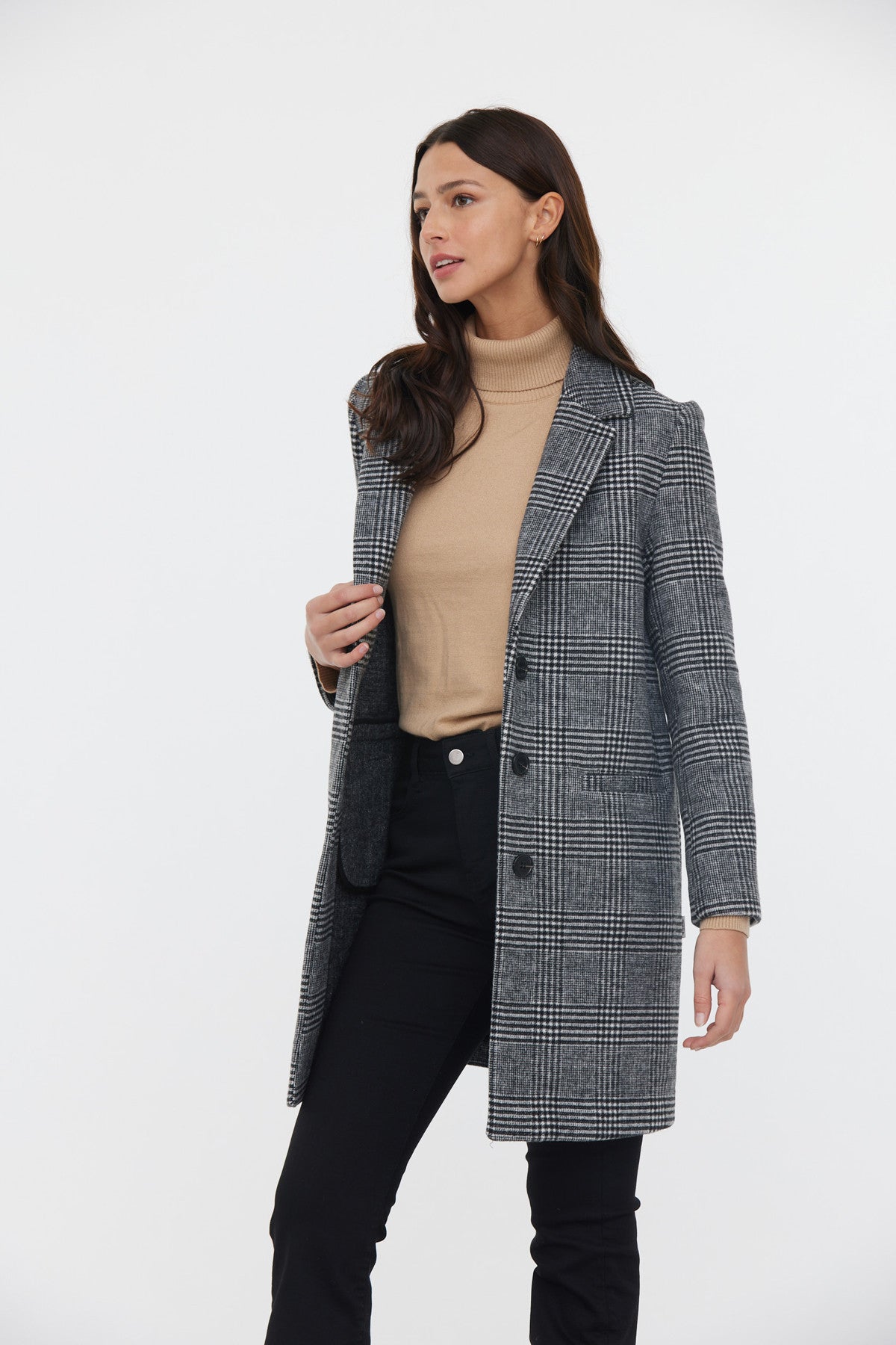 Manteau FIDA Noir / Blanc