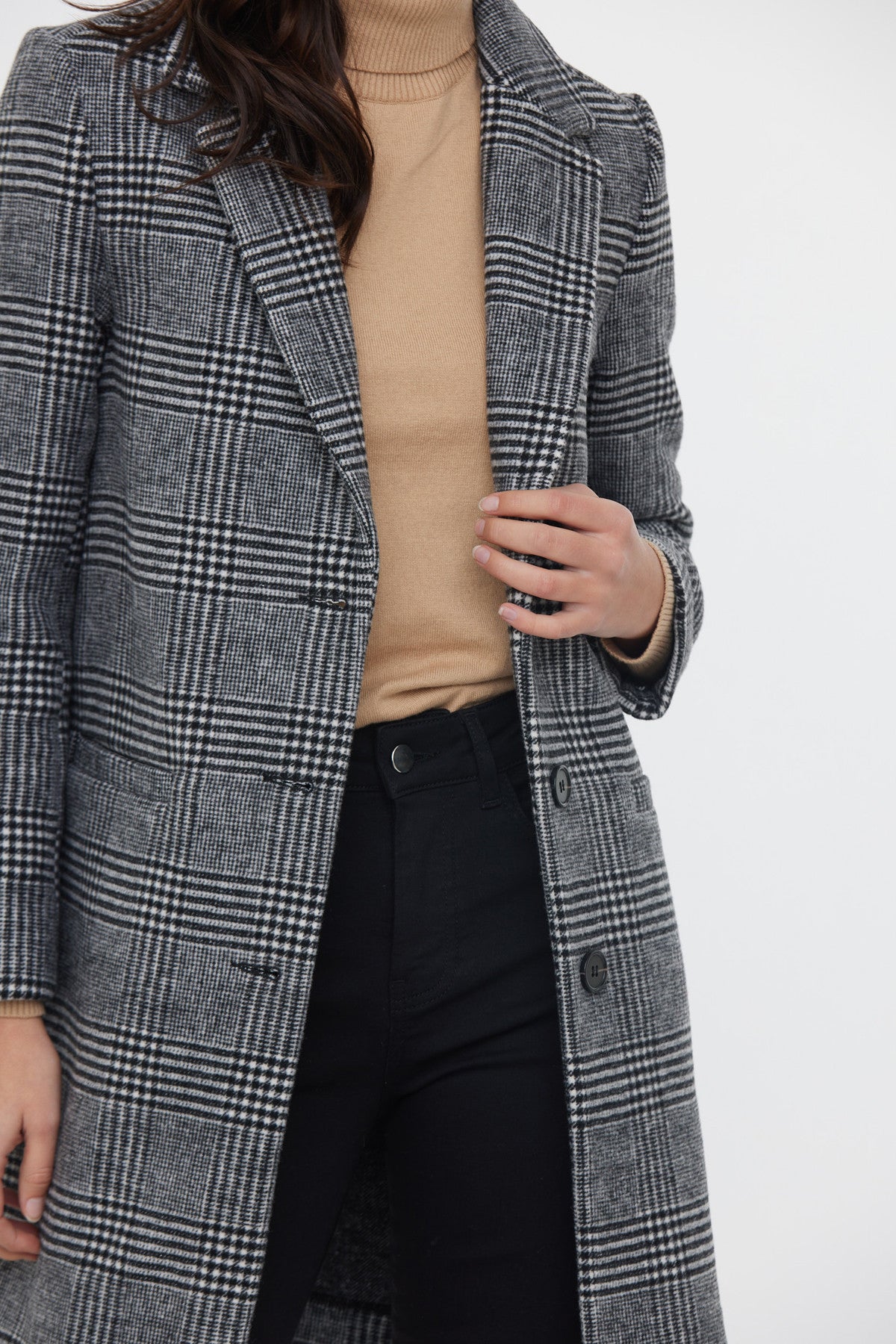 Manteau FIDA Noir / Blanc