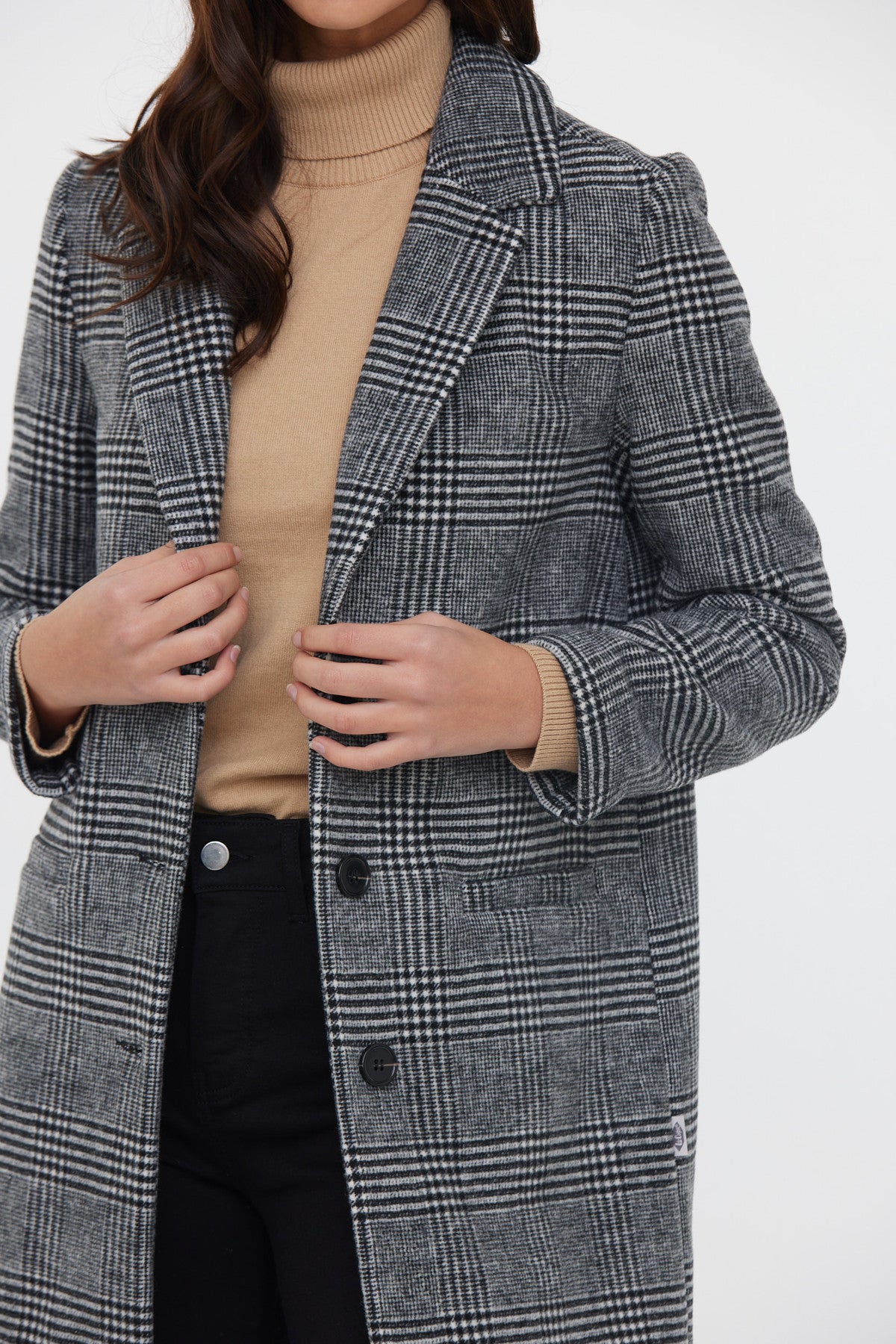 Manteau FIDA Noir / Blanc