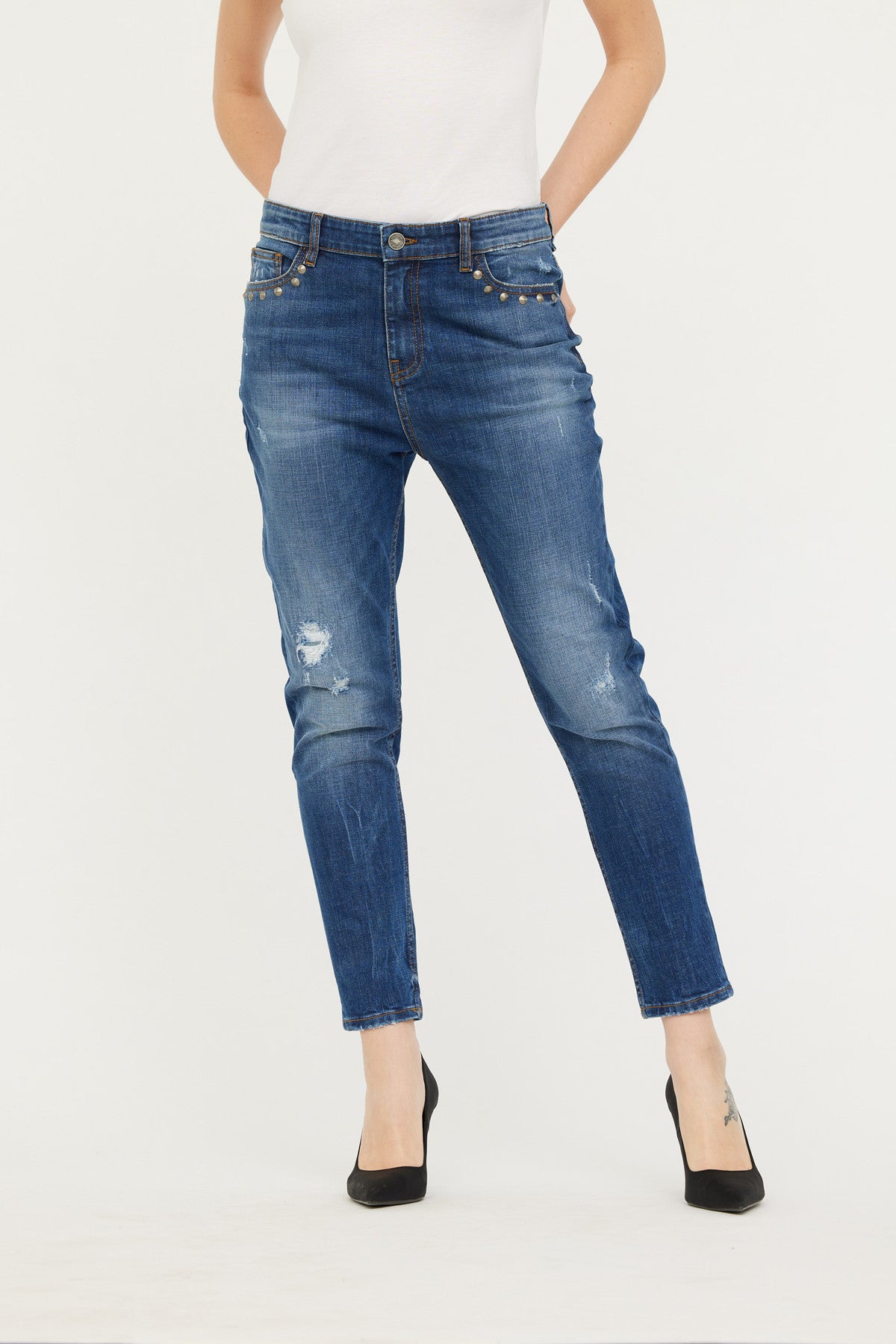 Jean JOHANA Medium Blue Destroy