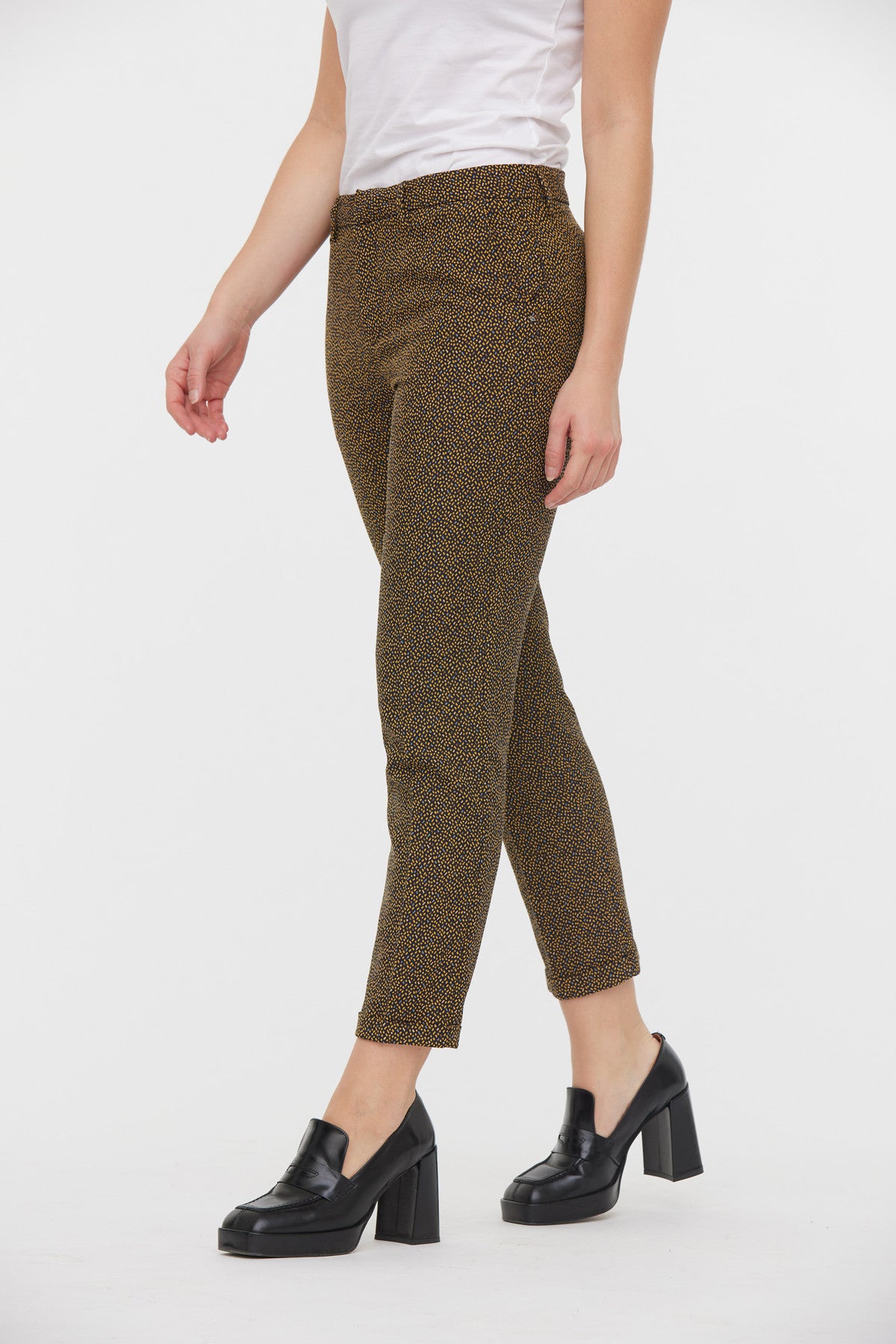 Pantalon chino JANIS Marine / Miel