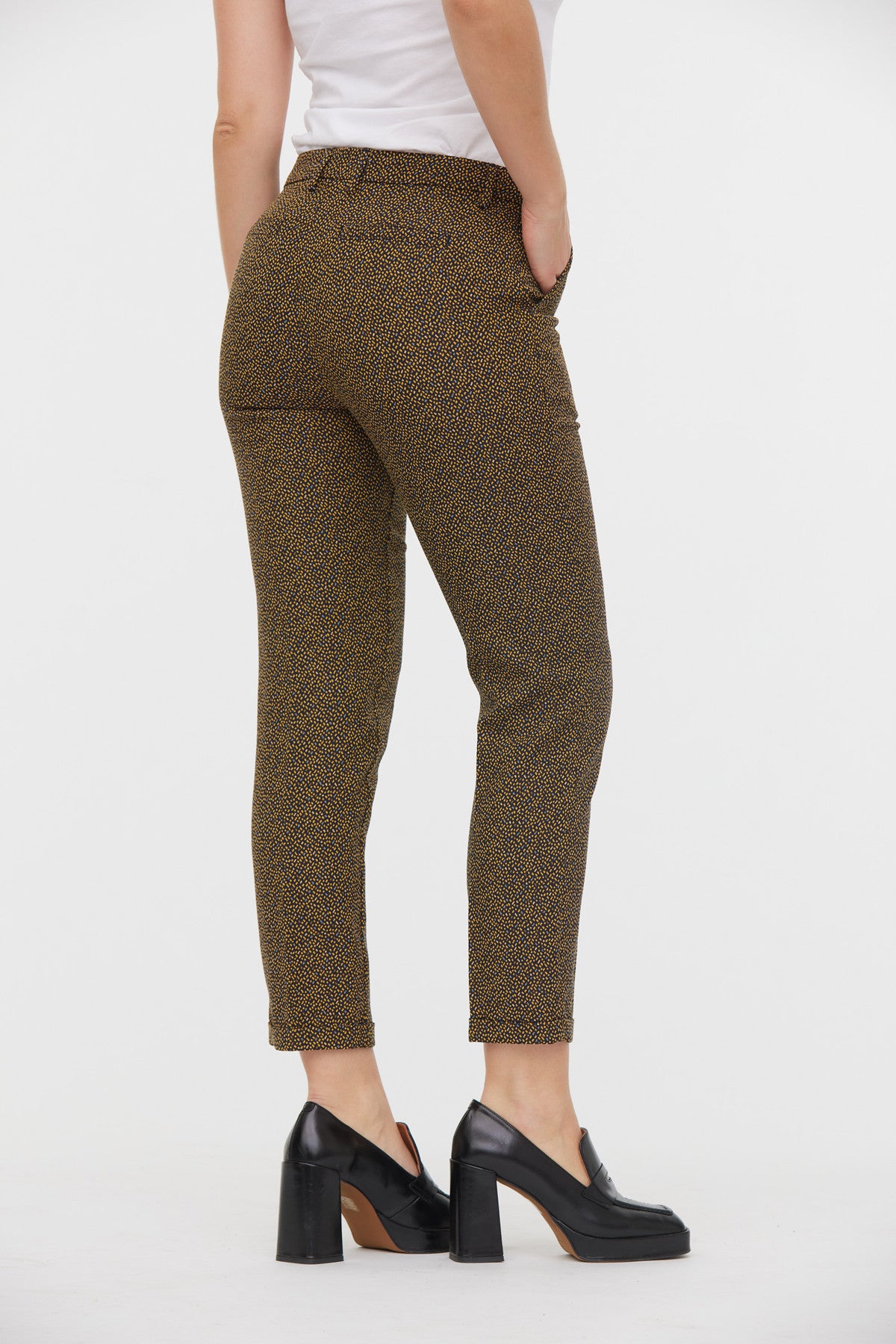 Pantalon chino JANIS Marine / Miel