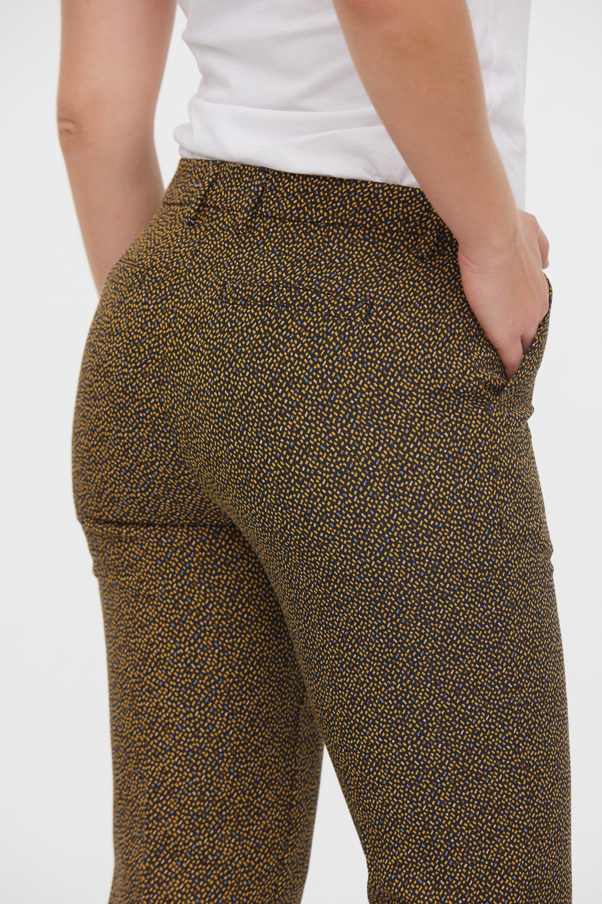 Pantalon chino JANIS Marine / Miel