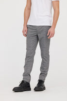 Pantalon chino NEILS Gris / Bordeaux L32
