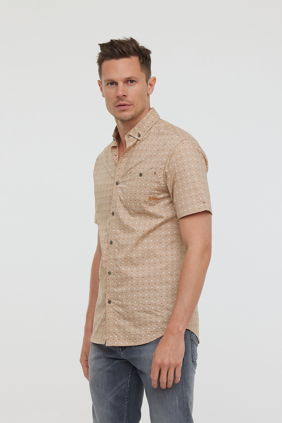 Chemises DIMIO MC Argile beige