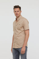Chemises DIMIO MC Argile beige