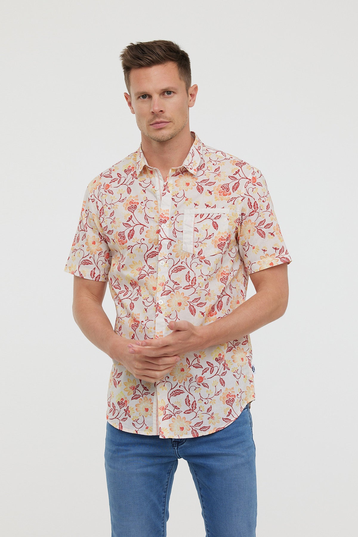 Chemises DAMYK MC Peach