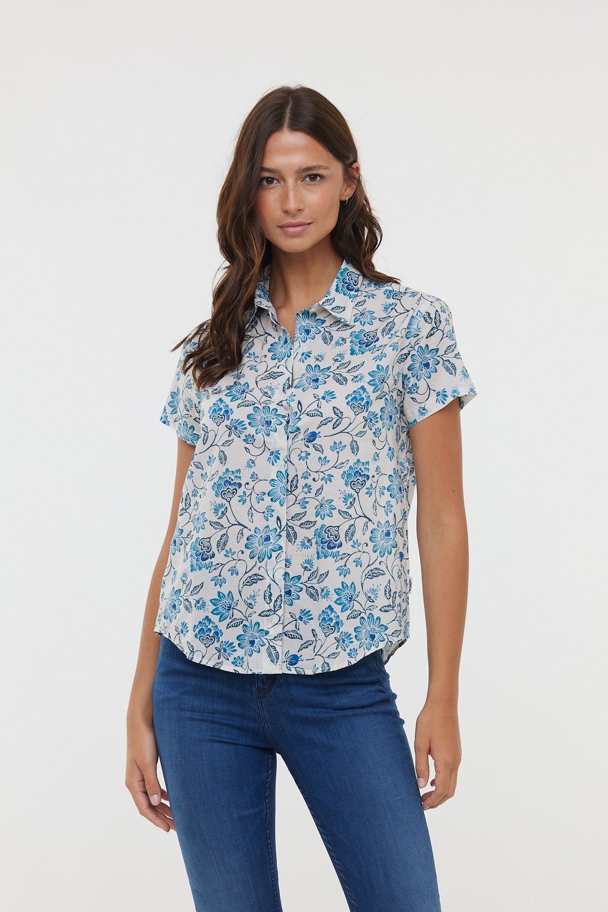 Chemise DIMA MC Celadon blue