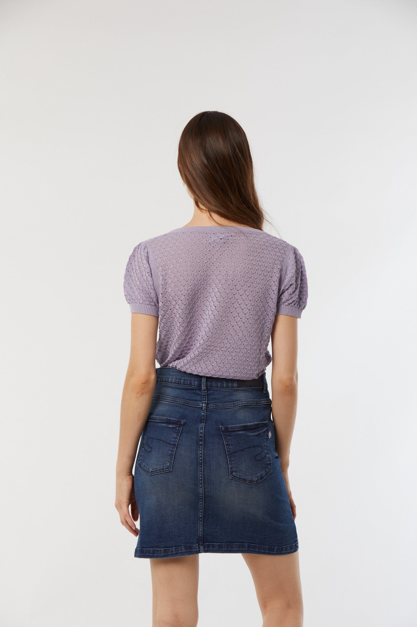 Jupe POKA Medium blue brushed