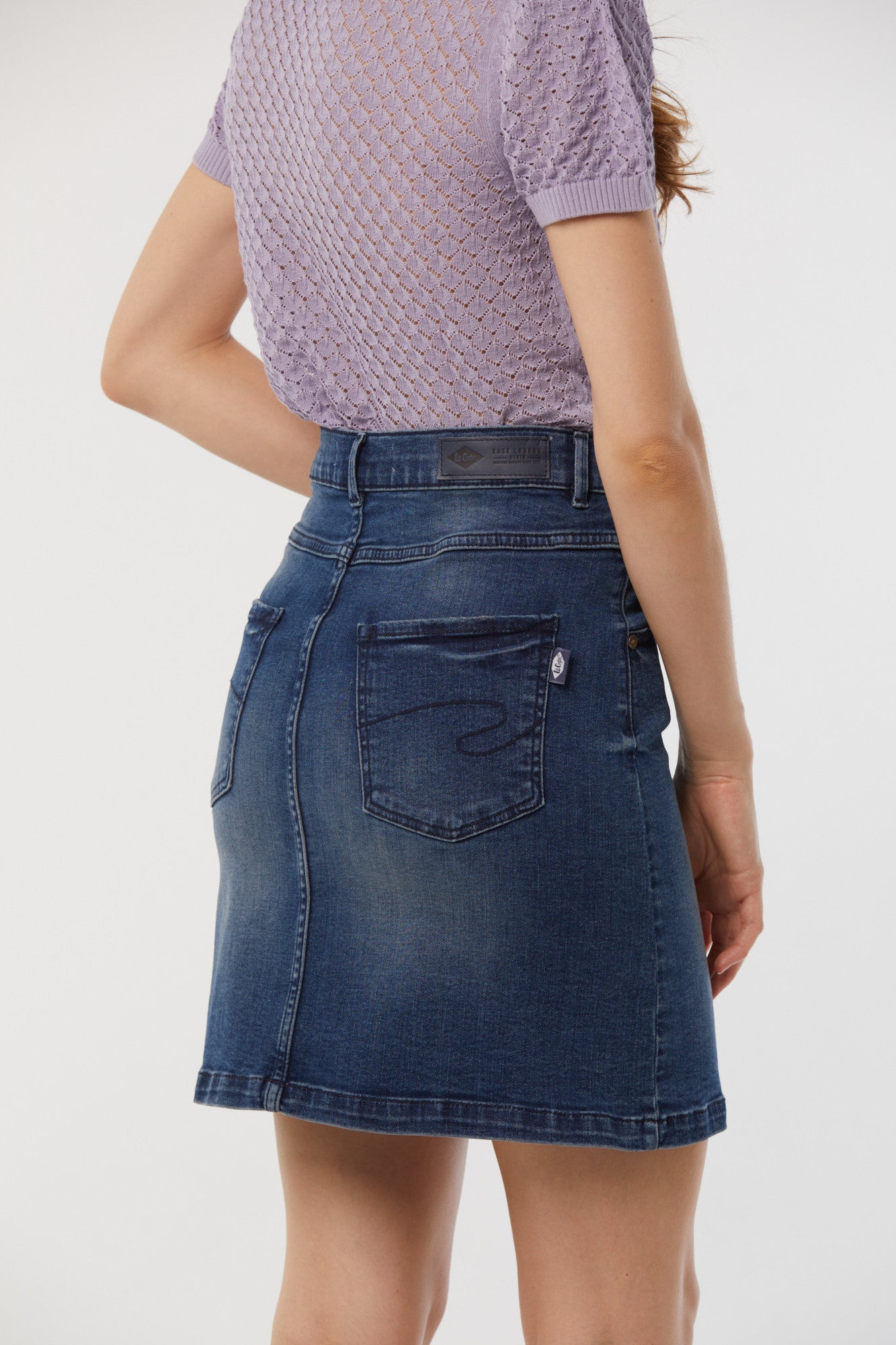 Jupe POKA Medium blue brushed