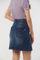 Jupe POKA Medium blue brushed