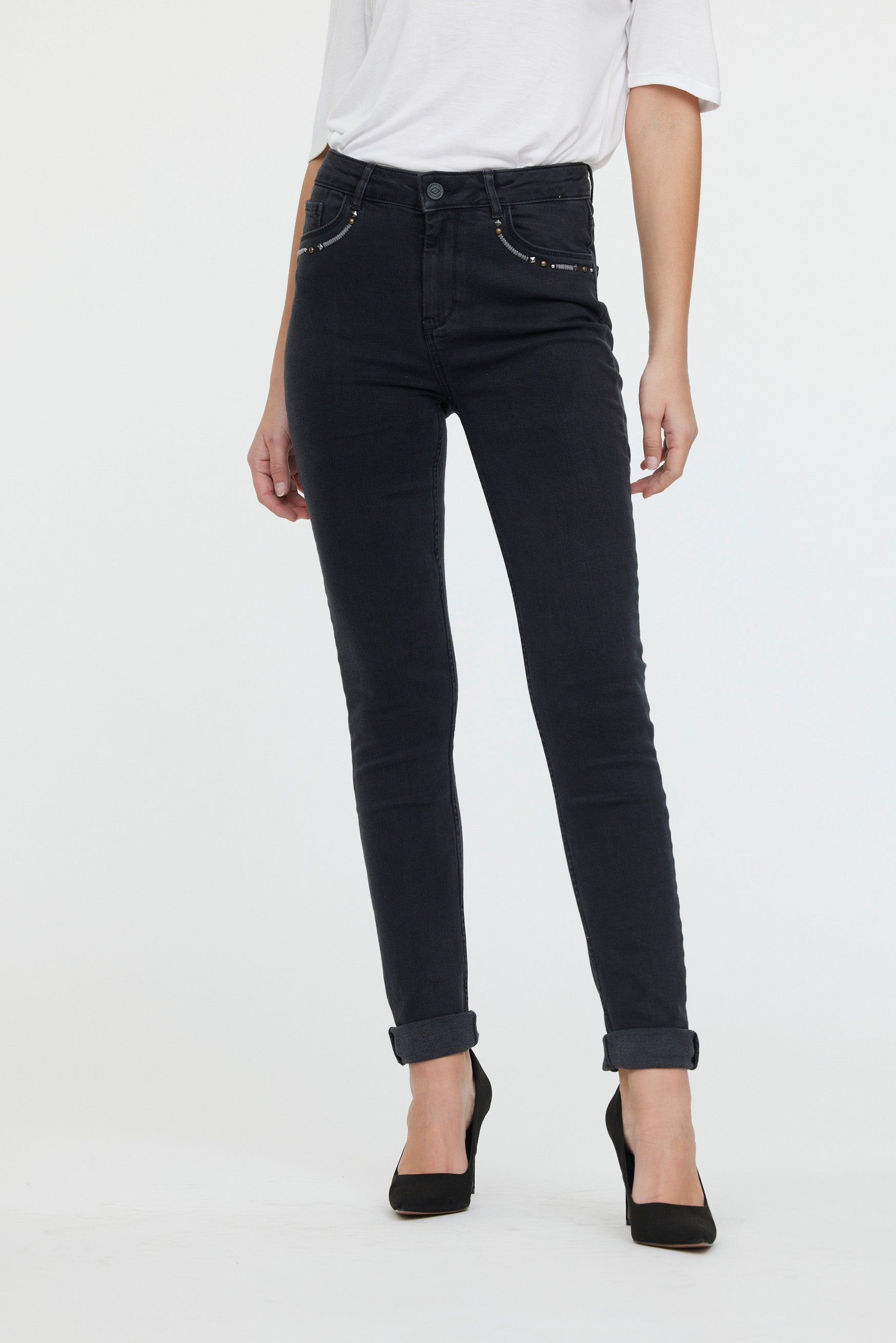 Jeans LC135 Black brushed