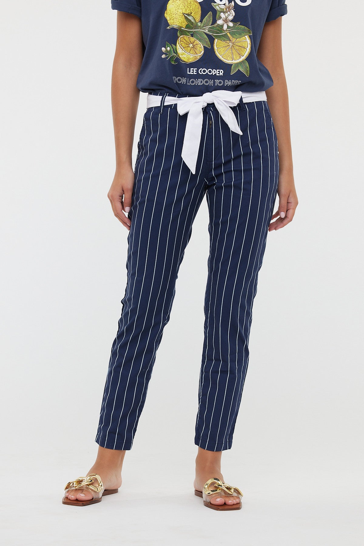 Pantalons JEMILA CR Navy / white