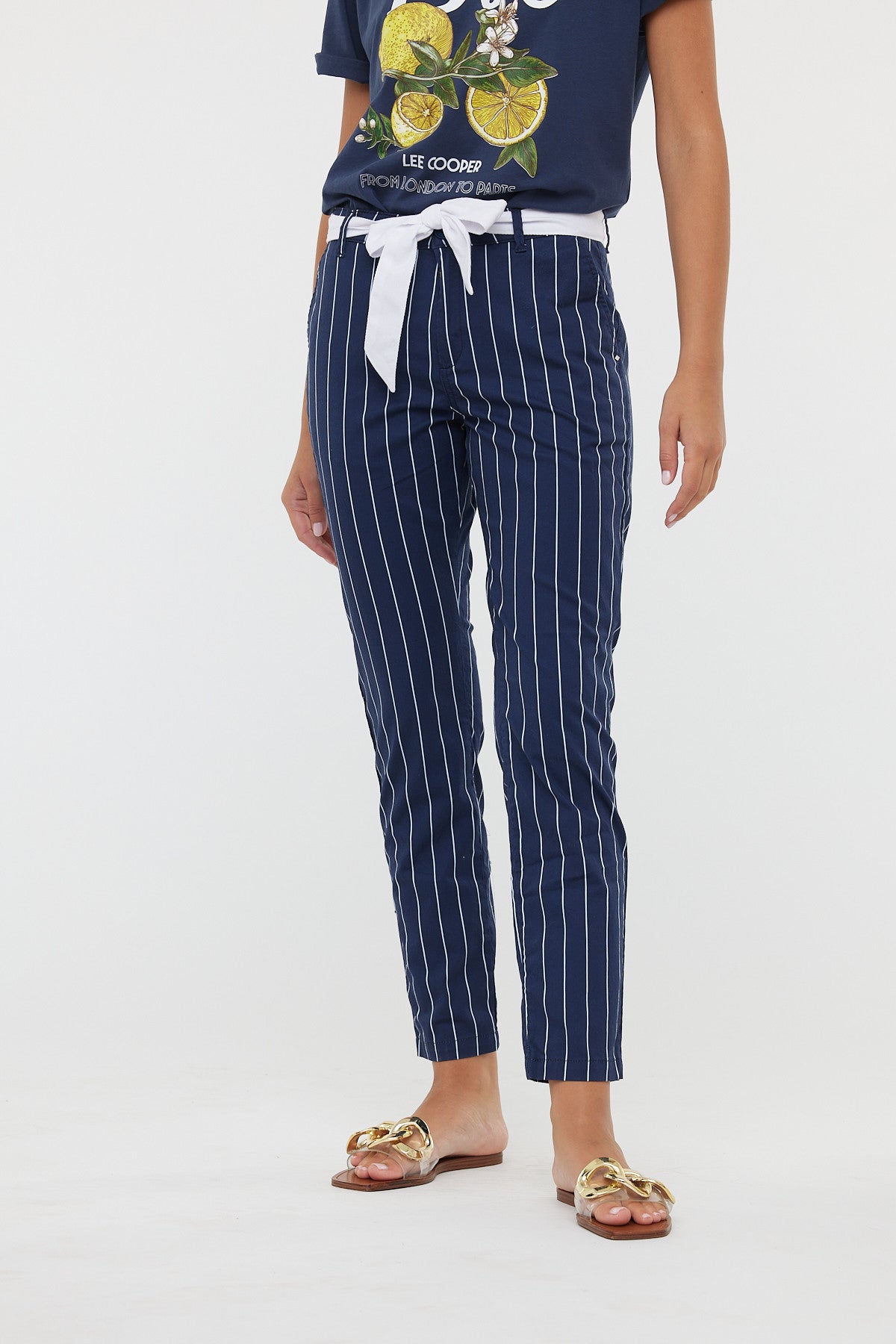 Pantalons JEMILA CR Navy / white