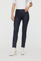 Pantalon Jana Navy Coatted