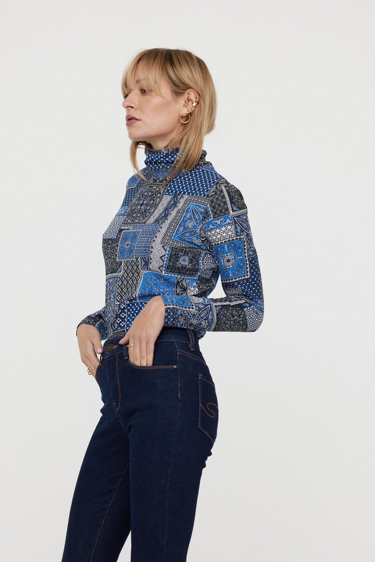 T-shirt Antia Majorelle Blue