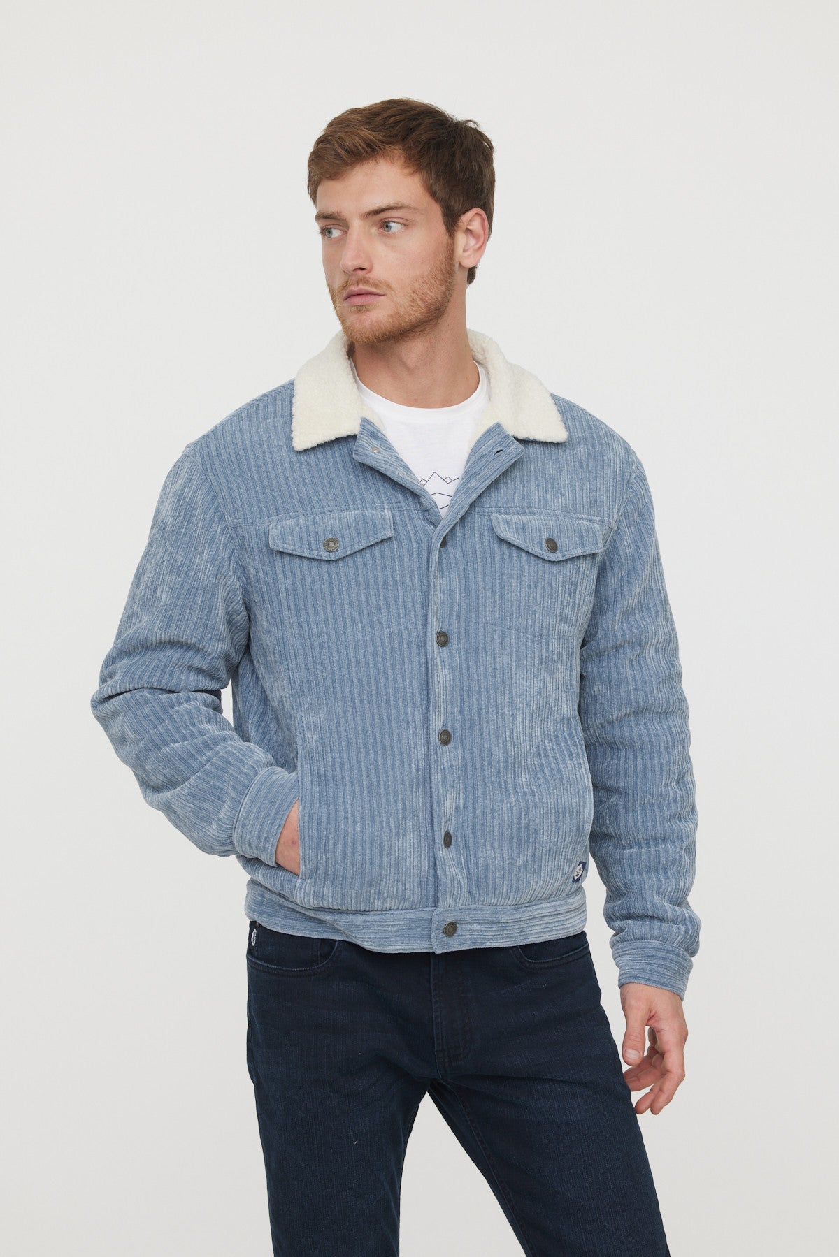 Veste Framy Gris Bleu