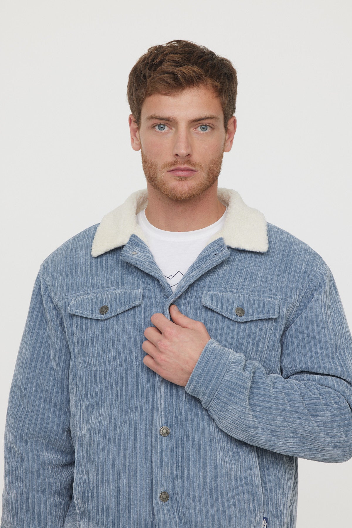 Veste Framy Gris Bleu