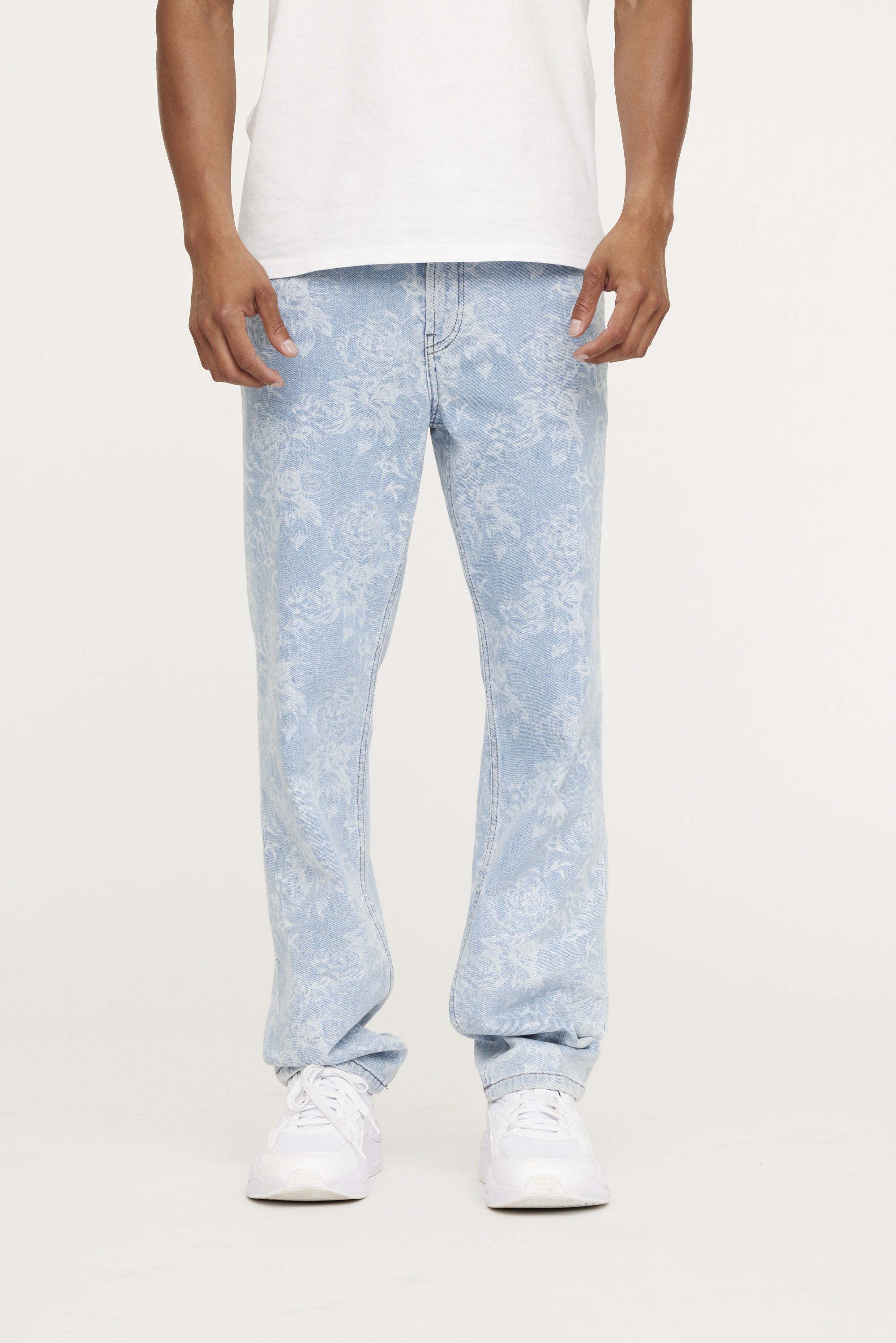 Jean LC118 Light Blue Flower