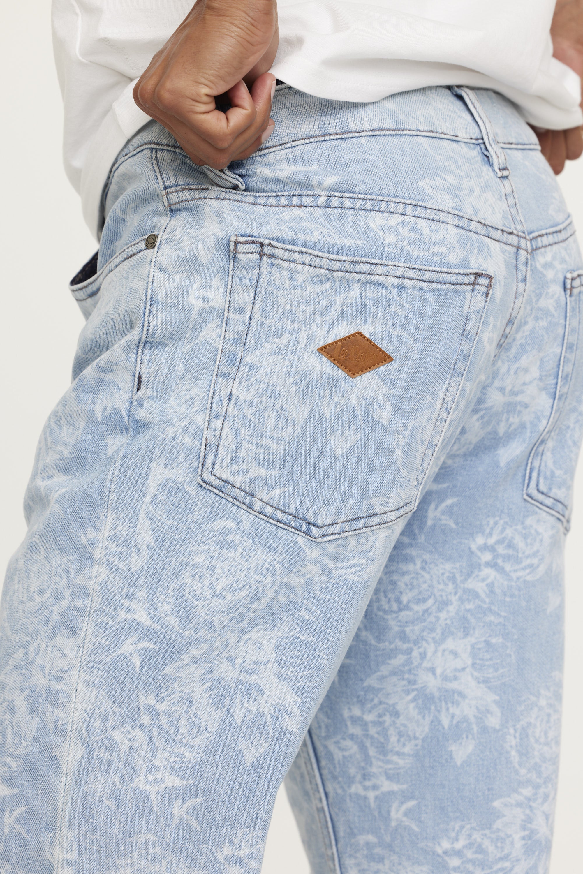 Jean LC118 Light Blue Flower
