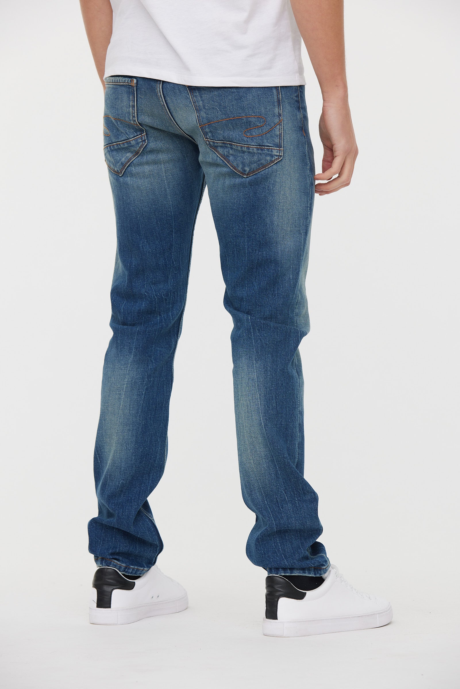 Jeans LC122 Medium Blue Brushed