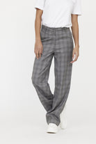 Pantalon JANIS Carreau light grey