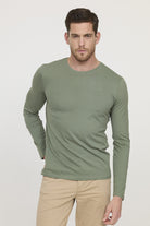 T-shirt AREO ML Kaki vert