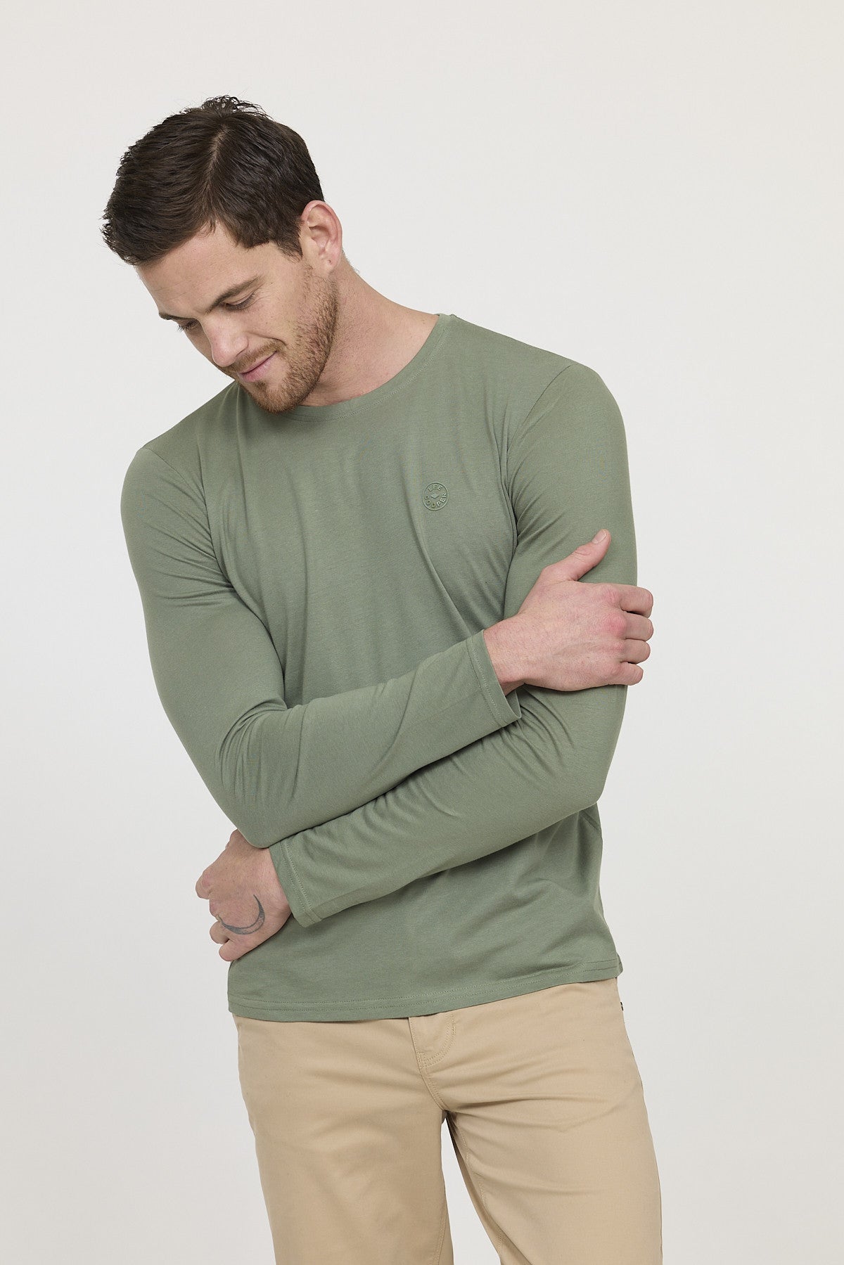 T-shirt AREO ML Kaki vert