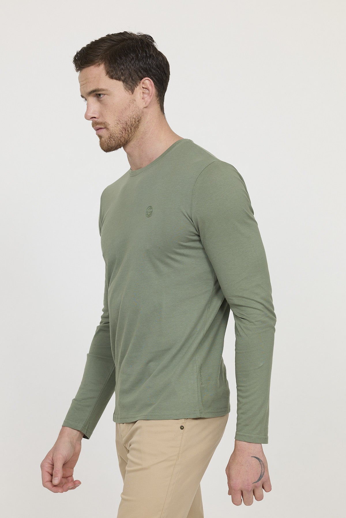 T-shirt AREO ML Kaki vert