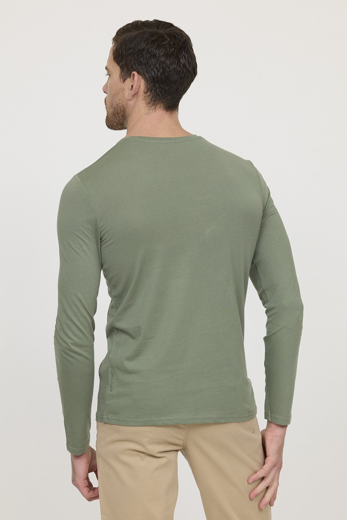 T-shirt AREO ML Kaki vert