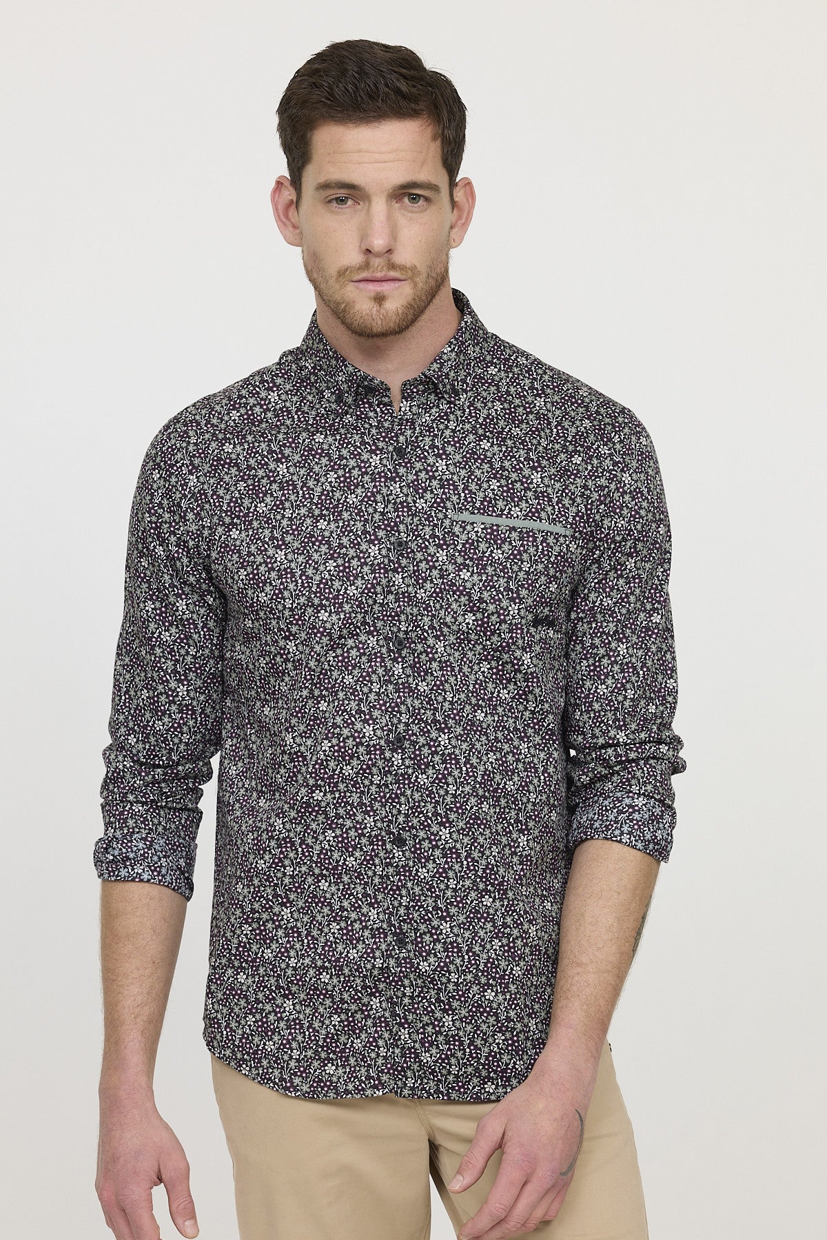 Chemise DELEUR Kaki vert