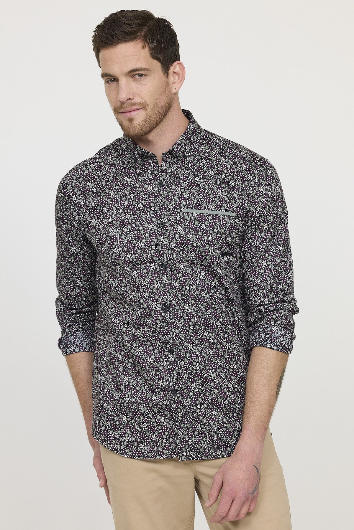 Chemise DELEUR Kaki vert