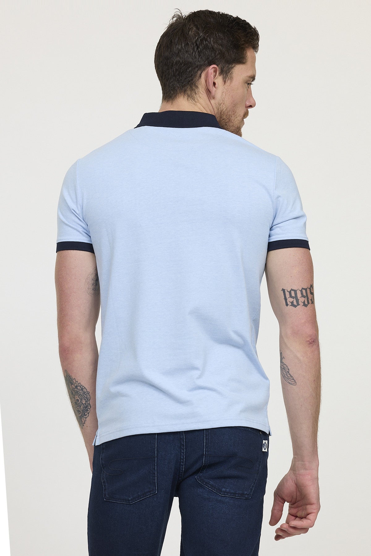 Polo BAC Gris bleu chiné